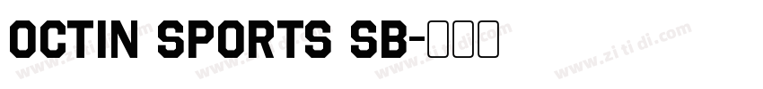 Octin Sports Sb字体转换